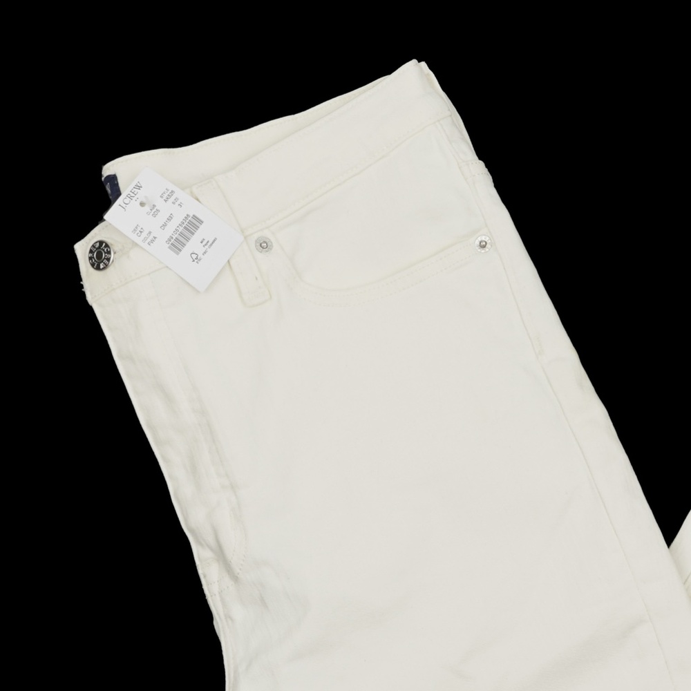 New JCREW Size 31 9" High-Rise Skinny Jean in White Denim AK526 - Picture 3 of 4